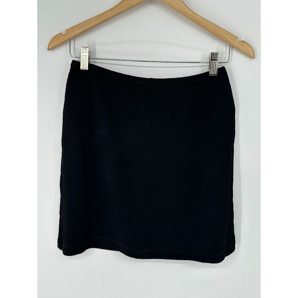 To The Max Black Stretch Knit Skirt Women’s Size Medium Elastic Waist Pull On B6